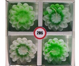 2DS Lotus Floating candles Green